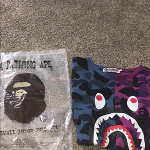 Bape shark shirt